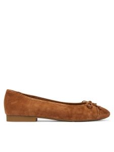 MICHAEL Michael Kors Baleriny Piper 40T6PIFP1S Brązowy. Brązowe balerinki MICHAEL Michael Kors, bez wzorów, ze skóry, bez obcasa, bez zapięcia. Za 494,99 zł.
