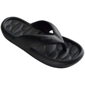 Klapki damskie Havaianas Flip Flop Candy Pop. Czarne klapki Havaianas, bez wzorów, bez obcasa. Za 195,85 zł.