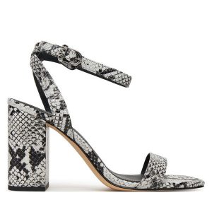 Sandały MICHAEL Michael Kors. Szare sandały MICHAEL Michael Kors, bez wzorów, bez obcasa, na słupku, bez zapięcia. Za 469,99 zł.