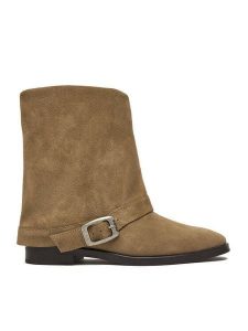 G-Star Raw Botki EO-UMIT-LT24198D-601 Beżowy. Brązowe botki G-Star Raw, bez wzorów, ze skóry, bez obcasa, na płaskiej podeszwie, bez zapięcia. Za 439,99 zł.