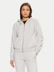 Guess Bluza O5RQ01 KCO31 Szary Regular Fit. Szare bluzy Guess, xs, z aplikacjami, z bawełny, bez kaptura. Za 179,99 zł.