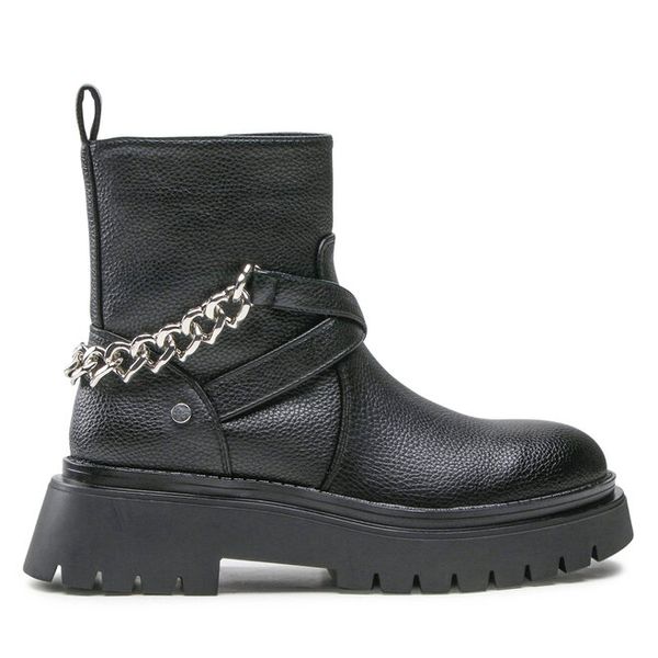 Botki DeeZee. Czarne botki DeeZee, bez wzorów, bez obcasa, na płaskiej podeszwie, bez zapięcia. Za 129,99 zł.