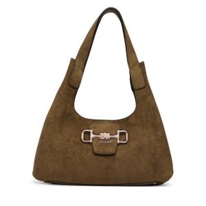 Torebka Guess. Brązowe torebki klasyczne Guess, z aplikacjami, bez dodatków. Za 584,99 zł.