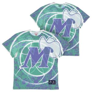 Koszulka Dallas Mavericks NBA Jumbotron Submimated. Zielone bluzki MITCHELL & NESS, bez wzorów, sportowe, bez kołnierzyka, bez ramiączek. Za 258,00 zł.