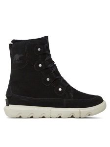 Sorel Śniegowce Explorer Next™ Joan Wp NL5031-010 Czarny. Czarne buty zimowe Sorel, ze skóry, bez obcasa, bez zapięcia. Za 489,00 zł.