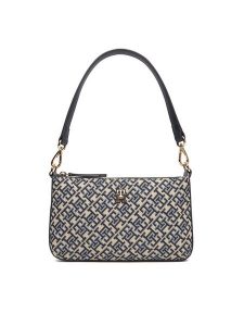 Tommy Hilfiger Torebka Th Jacquard Shoulder Pouch AW0AW17828 Granatowy. Niebieskie torebki klasyczne TOMMY HILFIGER, bez wzorów, z materiału, bez dodatków. Za 419,99 zł.