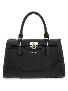 Guess Torebka "Greyson" w kolorze czarnym - 30 x 19 x 14 cm rozmiar: onesize. Czarne torebki klasyczne Guess, z aplikacjami, z materiału, bez dodatków. Za 448,99 zł.