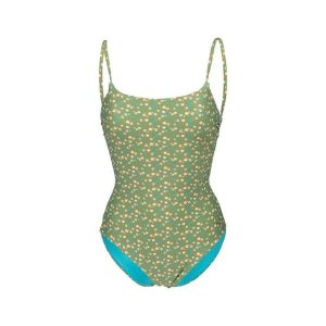 Strój kąpielowy damski jednoczęściowy na basen plażę Arena Allover. Zielone stroje jednoczęściowe Arena, bez wzorów. Za 99,99 zł.
