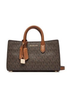 MICHAEL Michael Kors Torebka Scarlett XS 32F4GETC0B Brązowy. Brązowe kuferki MICHAEL Michael Kors, bez wzorów, ze skóry, bez dodatków. Za 659,99 zł.