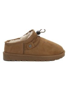 ISLAND BOOT Botki "Iblis" w kolorze jasnobrązowym rozmiar: 36. Brązowe botki Island Boot, bez wzorów, z materiału, z okrągłym noskiem, bez obcasa, bez zapięcia. Za 130,99 zł.