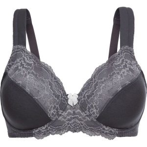 Biustonosz minimizer bonprix antracyt-ecru. Biustonosze marki bonprix. Za 44,99 zł.
