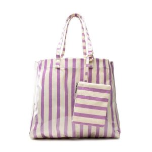 Torebka Jenny Fairy. Fioletowe shopper bag Jenny Fairy, bez wzorów, bez dodatków. Za 89,98 zł.