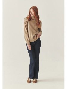 TATUUM Golf w kolorze beżowym rozmiar: XS. Brązowe golfy Tatuum, xs, bez wzorów, bez ramiączek. Za 104,64 zł.