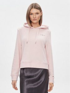 Tommy Hilfiger Bluza 1985 WW0WW40274 Różowy Relaxed Fit. Czerwone bluzy TOMMY HILFIGER, m, bez wzorów, z bawełny, bez kaptura. Za 339,99 zł.