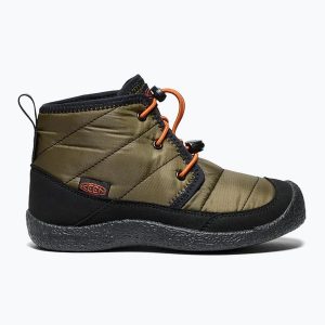 Buty juniorskie KEEN Howser II Chukka WP. Zielone buty trekkingowe Keen, bez zapięcia. Za 249,99 zł.