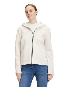 AMBER & JUNE Bluza w kolorze kremowym rozmiar: 40. Brązowe bluzy AMBER & JUNE, bez wzorów, bez kaptura. Za 153,71 zł.