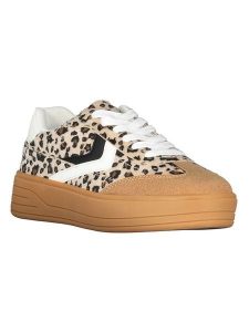 Geographical Norway Sneakersy "Oguepar" w kolorze beżowo-jasnobrązowym rozmiar: 38. Brązowe trampki Geographical Norway, bez wzorów, bez zapięcia. Za 86,99 zł.