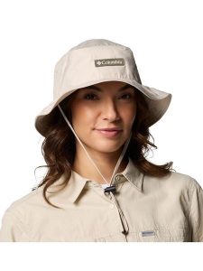 Columbia Kapelusz "Skien Valley" w kolorze beżowym rozmiar: L/XL. Brązowe kapelusze Columbia, bez wzorów, z materiału. Za 118,01 zł.