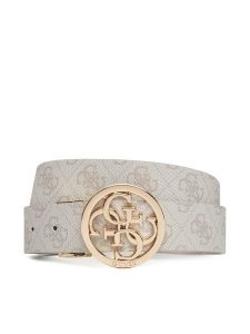 Guess Pasek Damski Noelle BW9166 P4235 Écru. Paski Guess, z aplikacjami, ze skóry. Za 239,99 zł.