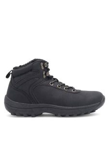 Sprandi Trapery SWP40-8145C Czarny. Czarne buty zimowe Sprandi, ze skóry, bez obcasa, bez zapięcia. Za 179,99 zł.