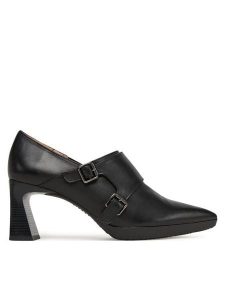 Hispanitas Półbuty HI254303 Czarny. Czarne czółenka Hispanitas, bez wzorów, ze skóry, bez obcasa, na obcasie, bez zapięcia. Za 499,99 zł.