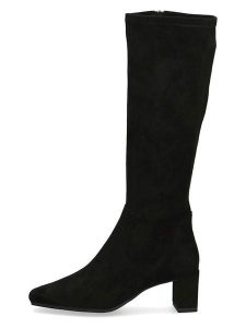 Caprice Kozaki w kolorze czarnym rozmiar: 41. Czarne kozaki Caprice, na zimę, bez wzorów, bez obcasa, bez zapięcia. Za 226,24 zł.