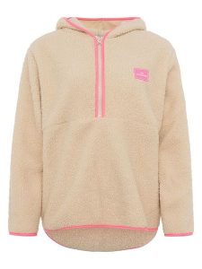 Zwillingsherz Bluza polarowa w kolorze beżowym rozmiar: L. Brązowe bluzy Zwillingsherz, l, bez wzorów, z polaru, bez kaptura. Za 130,99 zł.