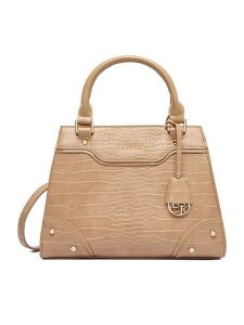 Lasocki Torebka CEO-LSK-M-005-09 Beżowy. Brązowe torebki klasyczne Lasocki, bez wzorów, z materiału, bez dodatków. Za 179,99 zł.