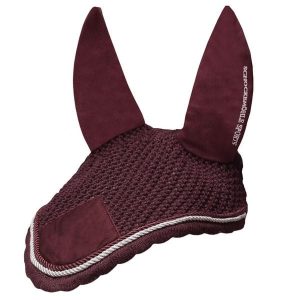 Czapka przeciw owadom dla konia Schockemöehle Neo Star Fly Veil. Czerwone czapki SCHOCKEMÖHLE, bez wzorów, z bawełny, eleganckie. Za 95,50 zł.