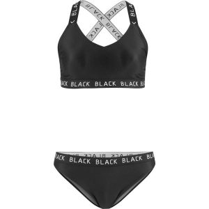 Bikini z biustonoszem bustier (2 części), zrównoważony produkt bonprix czarny. Bikini marki bonprix. Za 89,99 zł.