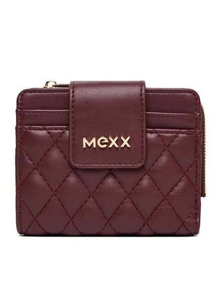 MEXX Portfel CEO-MEXX-W1-002-AW25 Bordowy. Czerwone portfele Mexx, bez wzorów, z materiału. Za 69,99 zł.