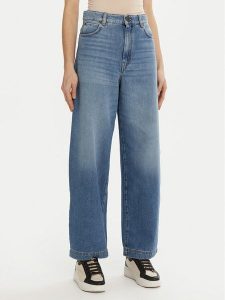 Weekend Max Mara Jeansy Brava 2515181081 Niebieski Relaxed Fit. Niebieskie jeansy Weekend Max Mara, bez wzorów, z bawełny. Za 439,99 zł.