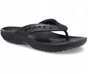 Japonki Dla Dorosłych Crocs Baya II Flip. Niebieskie klapki Crocs, bez wzorów, z materiału, bez obcasa. Za 99,99 zł.