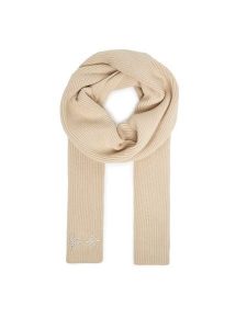 Guess Szalik AW5406 POL03 Beżowy. Brązowe rękawiczki Guess, z aplikacjami, z materiału. Za 289,99 zł.