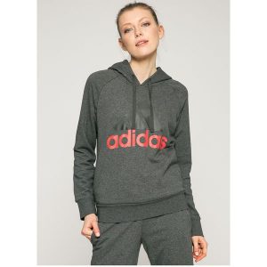 Adidas Performance - Bluza. Szare bluzy marki adidas Performance, z nadrukiem, z bawełny. W wyprzedaży za 139,90 zł.