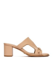 MEXX Klapki EO-WS1161-04 Beżowy. Brązowe klapki Mexx, bez wzorów, ze skóry, bez obcasa. Za 279,99 zł.