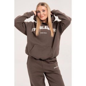 Bluza fitness damska Gym Glamour college. Brązowe bluzy GYM GLAMOUR, s, bez wzorów, bez kaptura. Za 199,99 zł.