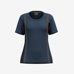 Damski jersey Head Club 25 Tech. Niebieskie koszulki sportowe Head, bez wzorów, z jersey, bez ramiączek, tenisowe. Za 153,00 zł.