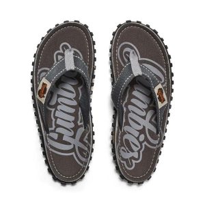 Japonki GUMBIES ISLANDER FLIP-FLOPS UNISEX. Szare klapki Gumbies, bez wzorów, bez obcasa. Za 94,99 zł.