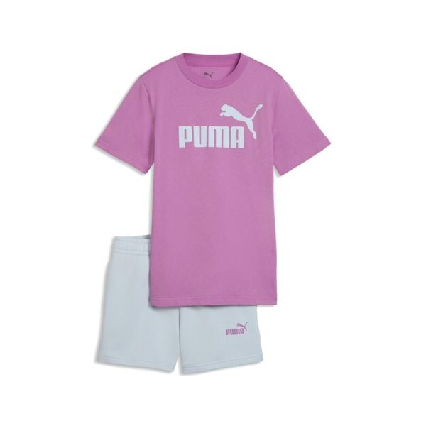 Młodzieżowy zestaw Essentials z koszulką i szortami z logo No.1 PUMA. Czerwona bluzki Puma, m, bez wzorów, z gumy, młodzieżowe, bez kołnierzyka, bez ramiączek. Za 169,00 zł.