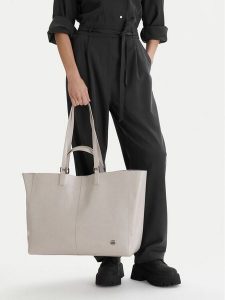 G-Star Raw Torebka EO-LDA8455 Szary. Szare shopper bag G-Star Raw, bez wzorów, z materiału, bez dodatków. Za 299,99 zł.