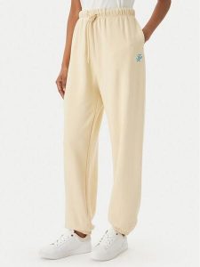 Tommy Hilfiger Spodnie dresowe Logo Embroidery WW0WW49706 Beżowy jasny Regular Fit. Brązowe spodnie dresowe TOMMY HILFIGER, s, bez wzorów, z bawełny. Za 402,99 zł.
