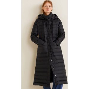 Mango - Kurtka puchowa Budapest. Szare kurtki Mango, z materiału. Za 449,90 zł.