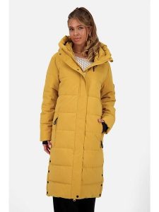 Alife and kickin Kurtka zimowa "KatiaAK" w kolorze żółtym rozmiar: XS. Żółte kurtki Alife and Kickin, na zimę, xs, bez wzorów, z puchu, bez kaptura. Za 289,20 zł.