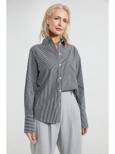 Josephine & Co Bluzka "Annemijn" w kolorze czarno-białym rozmiar: 36. Białe bluzki Josephine & Co, bez wzorów, z bawełny, bez kołnierzyka, bez ramiączek. Za 169,67 zł.