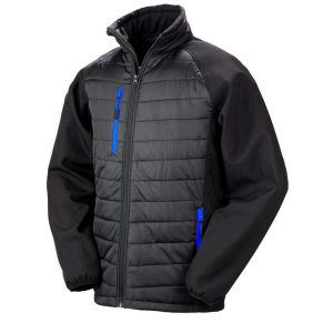 Kurtka Softshellowa Damska Compass. Czarne kurtki RESULT, m, bez wzorów, bez kaptura. Za 216,99 zł.