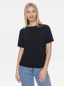 United Colors Of Benetton T-Shirt 103CD102M Granatowy Regular Fit. Niebieskie t-shirty United Colors of Benetton, m, bez wzorów, z bawełny, bez kołnierzyka, bez ramiączek. Za 119,99 zł.