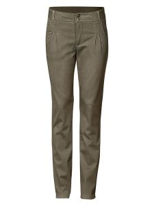 Heine Spodnie chino w kolorze khaki rozmiar: 40. Brązowe chinosy Heine, bez wzorów. Za 144,92 zł.