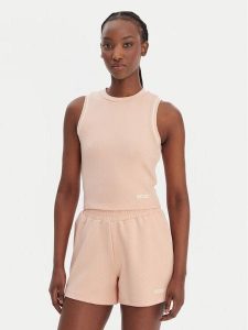 Guess Top V6GP17 K3215 Pomarańczowy Regular Fit. Brązowe topy Guess, s, z aplikacjami, z syntetyku, bez kołnierzyka, bez ramiączek. Za 192,99 zł.