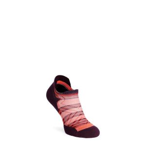 Skarpety do biegania damskie Smartwool Run Targeted Cushion Stripe Low Socks. Brązowe skarpetki Smartwool, bez wzorów. Za 77,99 zł.